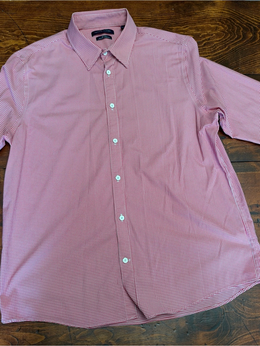 Tommy Hilfiger TH Tech slim-fit stretch dress shirt